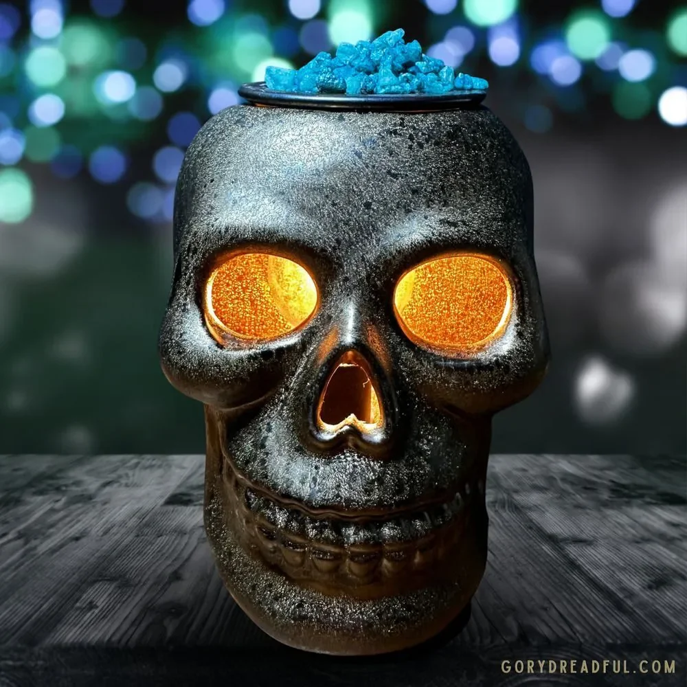 Skeleton Tears Sizzling Room Salt Crystal Potpourri: Pumpkin Pear Cassia Bourbon